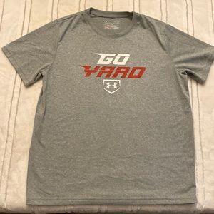 Boys Under Armour Heat Gear Loose Fit T- Shirt